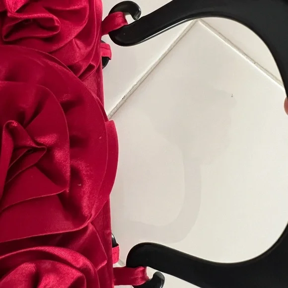 NEW Mad by Design Silk Rose Appliqué Handbag - Picture 5 of 12